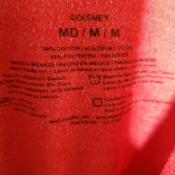 Disney Mens Lion King Short Shirt Red Medium - Picture 4 of 4